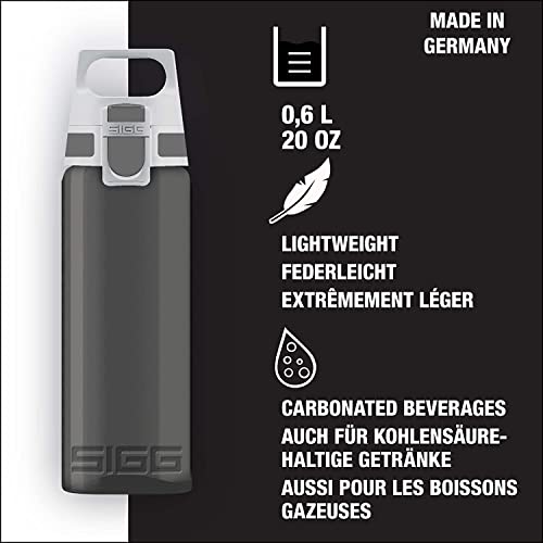 SIGG Total Color Anthracite drinkfles (0,6 l), lekvrije drinkfles zonder schadelijke stoffen, lichte en onbreekbare drinkfles van Tritan, antraciet - Image 3