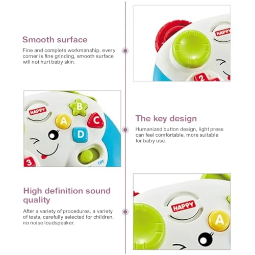 Image of Wembley Baby & Toddler Toys Electronic Early Development Activity Toys Game & Learn Controller Interactive Pretend Play Video Game with Sound Music Lights Ages 6+ Months