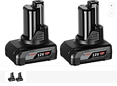 Bosch Professional 2 x GBA Li-Ion Akku-Starter Set, 4 Ah O-B, 10,8 V, 1 Stück, 1600Z00045