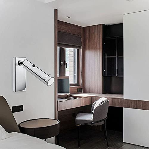 Accesorio de iluminación de pared ajustable con interruptor y USB 2