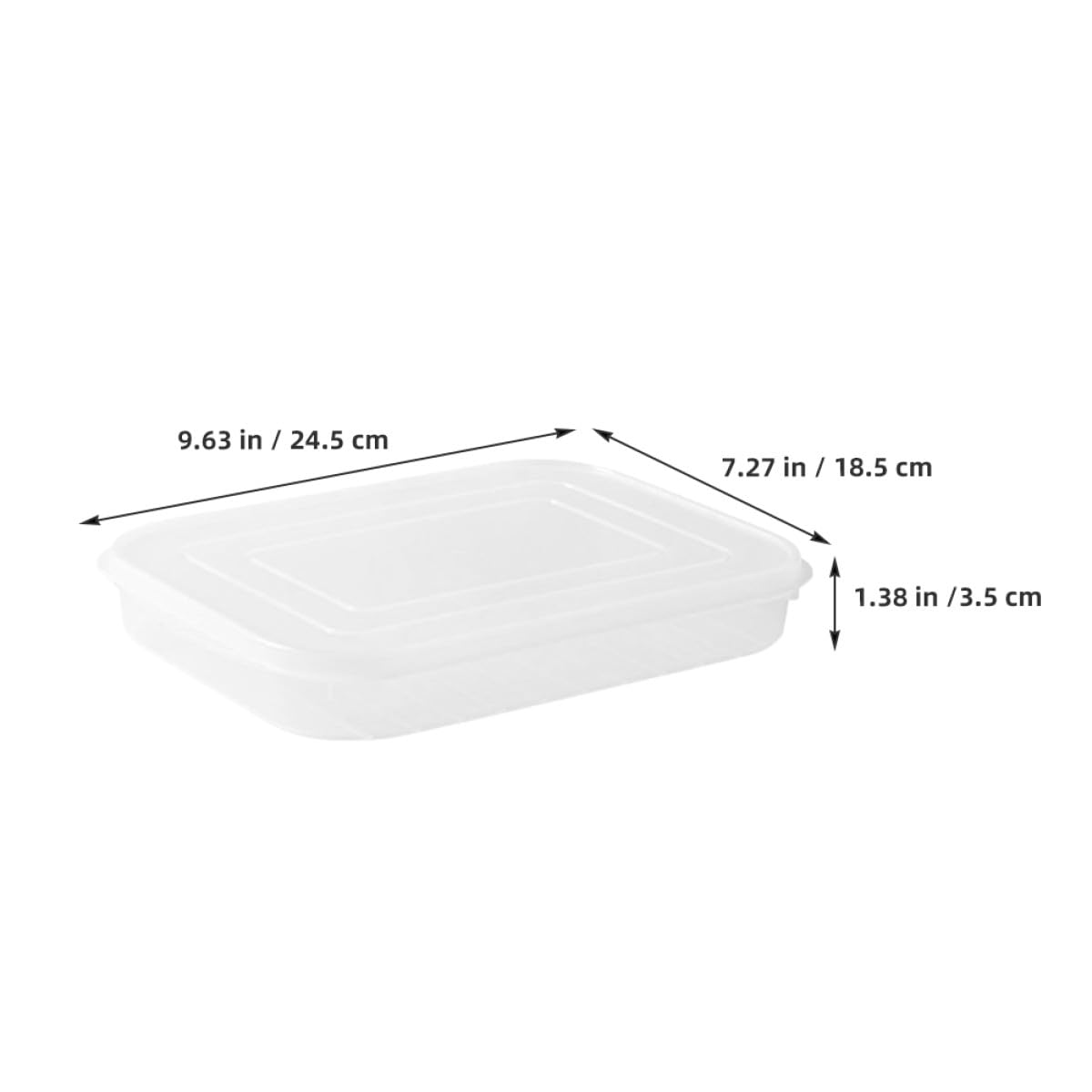NUOBESTY Boîtes Alimentaires Hermétiques Conservation Fraîcheur Lot de 4 en Plastique pour Fruits de Mer et Poulet pour Réfrigérateur et Congélation
