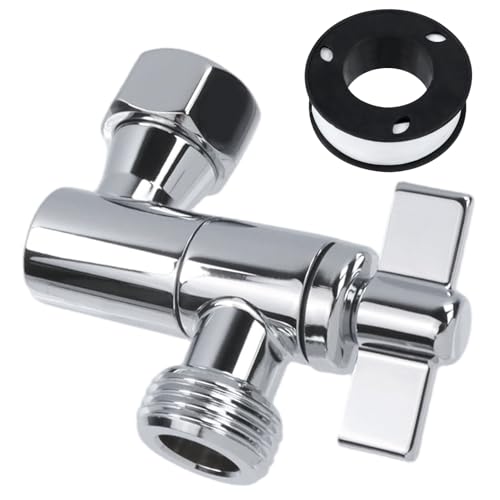 Chinflly Adjustable Shower Head Extension Adapter, Shower Arm Elbow Universal Wall Mounted All Metal Angle Connector for Fixed and Rain Showerhead with Pipe Sealing Tape, 1PCS(Silver)