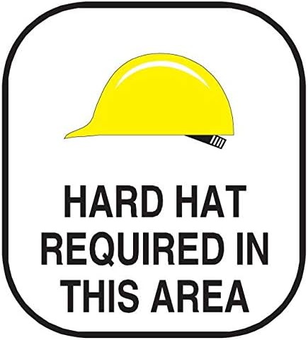 Hard Hat Sign Wall Decal