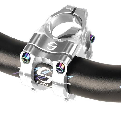 Guidon de vélo de montagne en alliage d'aluminium CNC, tige courte creuse haute résistance, adapté à la plupart des vélos, vélos de route, VTT, vélos...