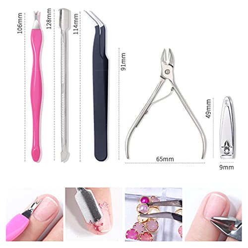 OKwife 1Set Nail Art Feilen Puffer Schleifset Nagelhautschieber Cutter Abgestorbene Haut Entferner – Bild 3