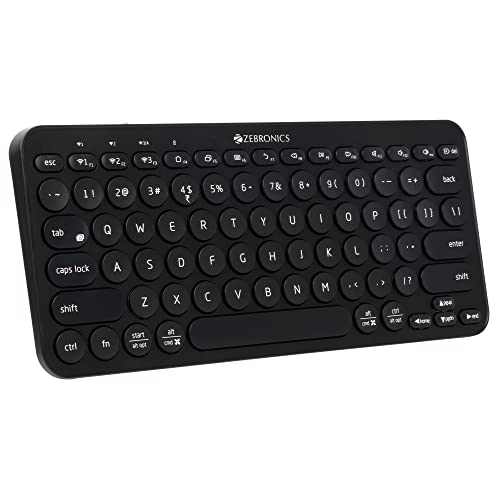 Image of ZEBRONICS Zeb-V19Hd 18.5 Inch (46.99 Cm) Led Monitor with Supporting Hdmi & ZEB-K5000MW Bluetooth Wireless Keyboard with Easy-Switch for Up to 3 Devices for PC, Laptop, Windows, Mac, Chrome OS
