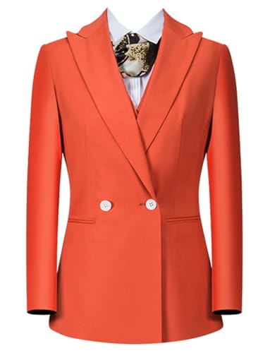 Veste de costume à revers en pointe et double boutonnage pour homme élégant