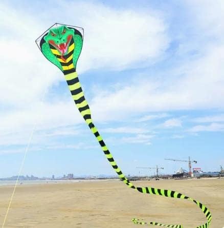 Cometas gigantes profesionales para adultos, 128 m, cometa Snake King Cobra
