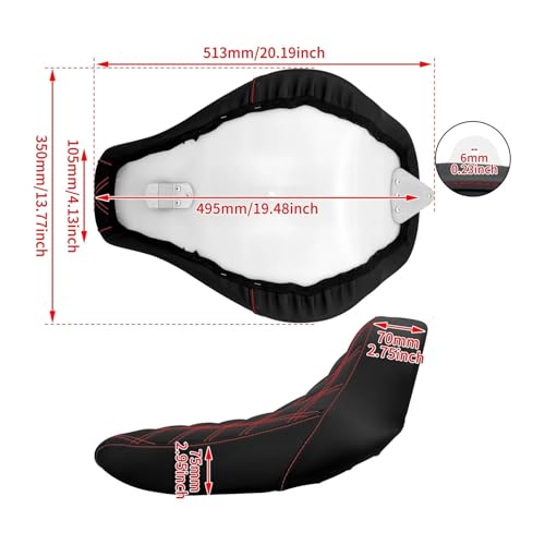 Selle solo basse pour moto Breakout de finition supérieure custom