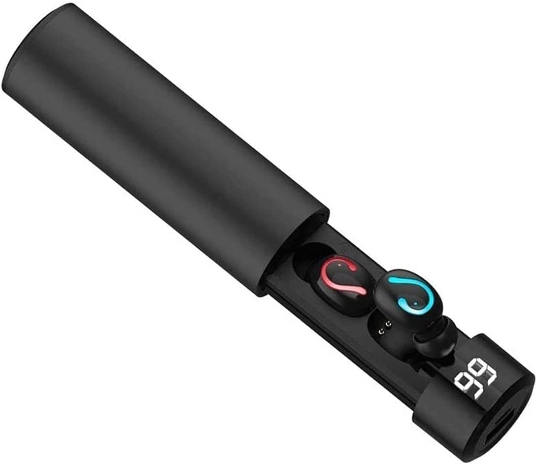 ARTSZY Vero Auricolari Wireless Bluetooth 5.0 Cuffie in Orecchio con Custodia di Ricarica a Mani libere con Microfono di Bassi immersivo Stereo 3D IPX5 Auricolari Sportivi Impermeabili