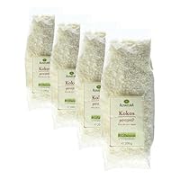 Alnatura Bio Kokos, Geraspelt, 200g (Packung mit 4)