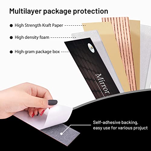 Pp Opount 2160 Pcs Disco Mirror Tiles, 5 X 5 Mm Self-Adhesive Disco Ball Tiles, Mini Mosaic Tiles For Indoor Outdoor Decoration, Diy Disco Balls, Vases, Cups, Photo Frames (Rose-Gold) #TOP3