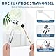 Scettar Stimmgabel-Set, 128Hz Stimmgabel Standardfrequenz Aluminiumlegierung für Klangtherapie und Entspannung, mit Silikon-Hammer-Reparaturwerkzeug, Reinigungstuch-Aufbewahrungstasche (Silber)