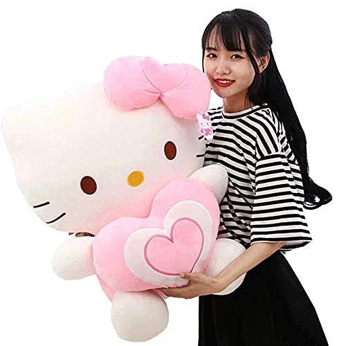 Cute Hello Kitty Plush Toy Home Decor Baby Doll Cuddly Animal Stuffed Toy Valentines Birthday Gift,Pink,60Cm #TOP2