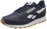 Sports shoes Reebok Herren Cl Leather Mu Gymnastics Shoe, Collegiate Navy/White/Reebok Rubber Gum-06, 42 EU
