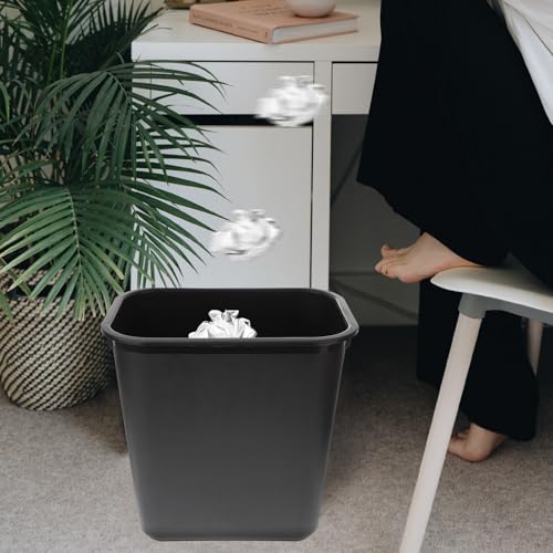 Caneca de basura rectangular compacta Homoyoyo negra miniatura 6