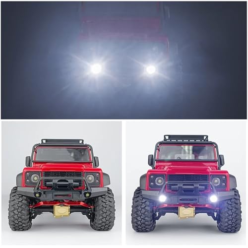 Luces TRX4M Defender de parachoques metálico de alta resistencia 4