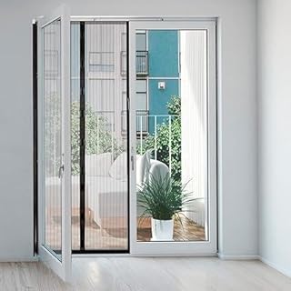 CATKIT Store Magnetic Screen Door Screen Mesh Temporary Door Screen Mesh Heavy Duty Magnet for French Doors