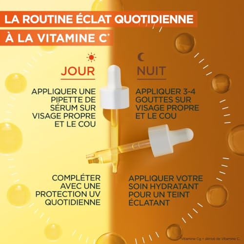 Garnier Skin Active - Coffret Sérum Jour Anti-Taches Brunes + Sérum Nuit Booster d’Éclat - Soins Visage Enrichis en Vitamine C - Vegan & Cruelty Free - Tous Types de Peaux - 2 x 30 ml – Image 5