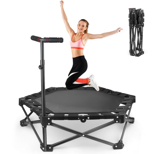 Foldable Mini Trampoline — One-Step Fold & Open, 42
