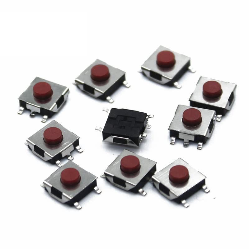Interruptores industriales AHLOKI 6x6 para reparar paneles electrónicos y botoneras SMD de 5Pin
