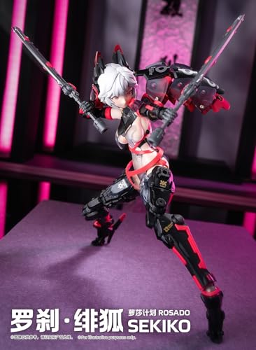 Figura de acción de chica Mecha con orejas de zorro 1/10 miniatura 4