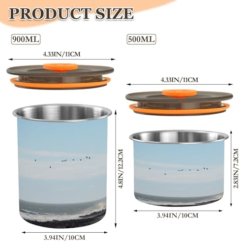 Lata de café hermética ATTX acero 900 ml miniatura 2
