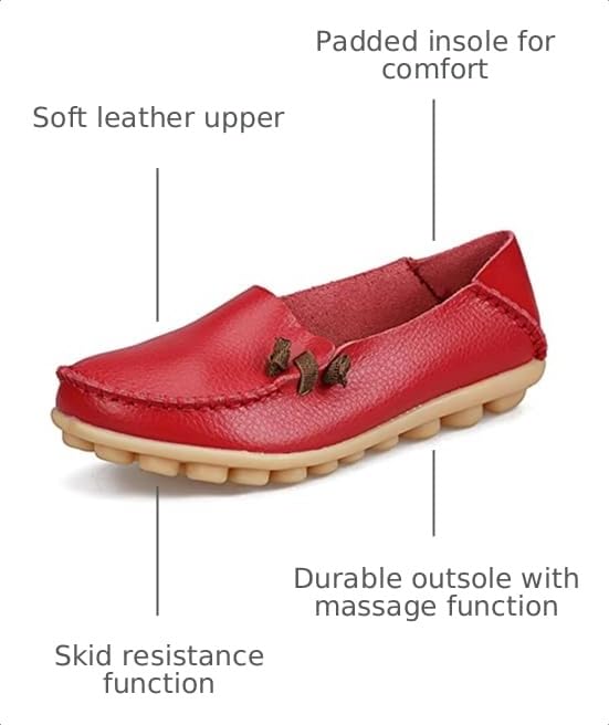 Image of VenusCelia Women's Comfort Walking Cute Flat Loafer