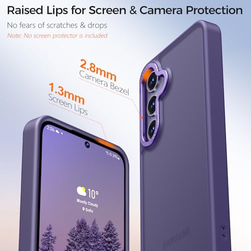 Image of Rayboen for Translucent Matte Samsung S24 Case, Purple