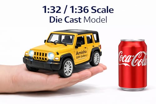 Image of Thar Roxx Metal Light and Sound Toys Cars Diecast Toy Car for Kids 1:36 Scale Model Metal Pull Back Sports Car Boys