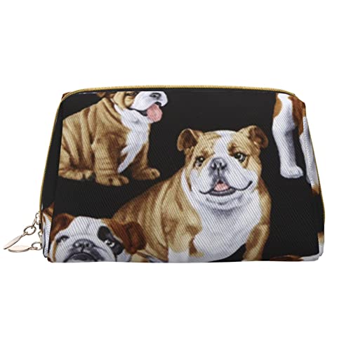 Trousse de maquillage en cuir blanc pour fille grand format