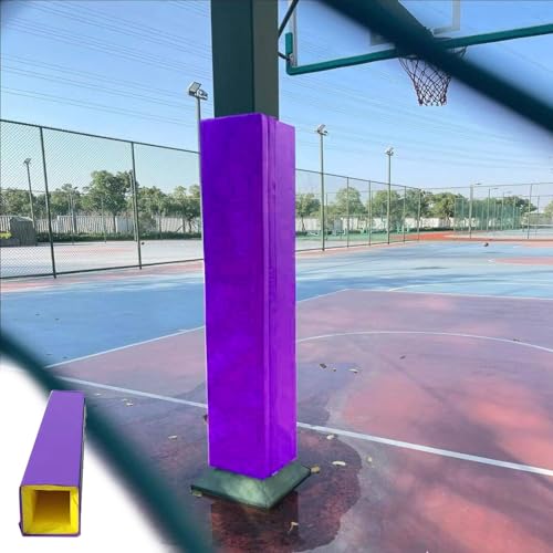Coussin de protection de poteau de basket carré contre les chocs en sous-sol