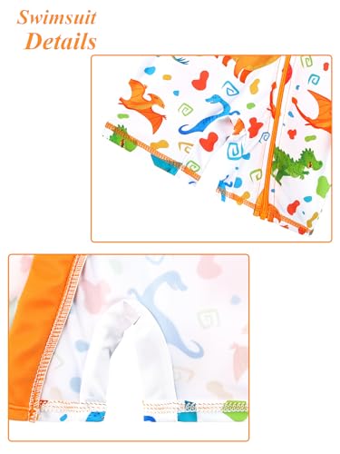 Image of XFGIRLS Baby /Toddler Girls Swimsuit Long Sleeve One-Piece Bathing Suit Rash Guard