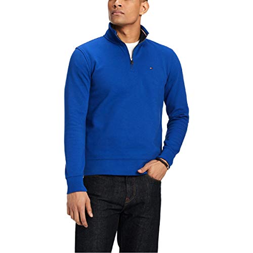 TOMMY HILFIGER Men's Cotton 1/4 Zip Sweater