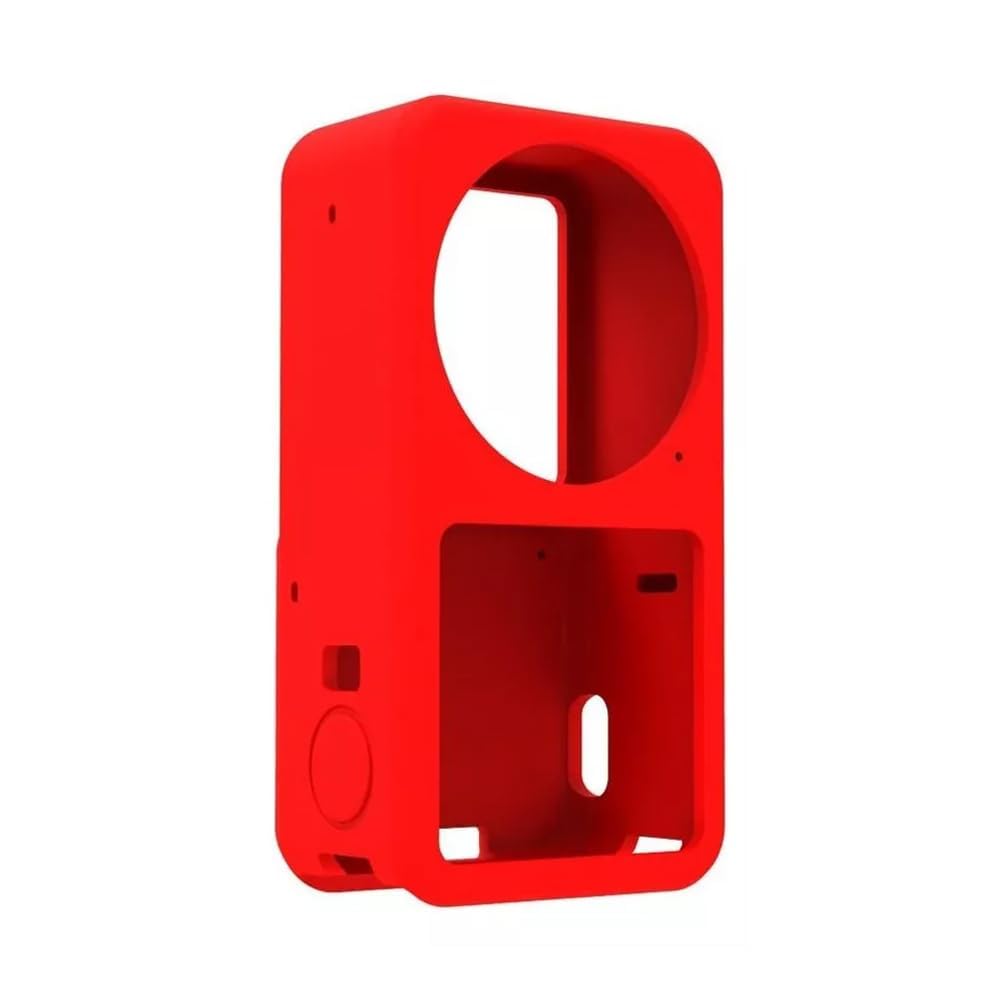 Action Pro Silicone Case Cover Compatible with DJI Action-2 Sports Action Camera (Red)