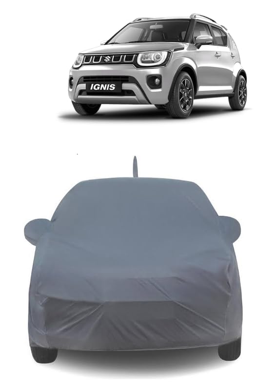 J S R Waterproof Body CAR Cover for Maruti Suzuki IGNIS (Maruti Suzuki IGNIS CAR Cover | IGNIS CAR Cover | IGNIS CAR Cover Waterproof | CAR Cover for IGNIS)
