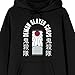 Bioworld Demon Slayer Corps Tanjiro Earring Long Sleeve Black Adult Hooded Sweatshirt-XXL