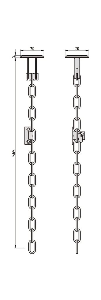 BASI | Gitterrostsicherung 2 x Paar | Kellergitter-Sicherung | Stahl | Fluchtweg-Entriegelung | 4 Stück
