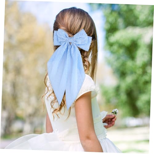 Grands nœuds pour cheveux en coffret de 8 pinces à offrir aux filles - 4