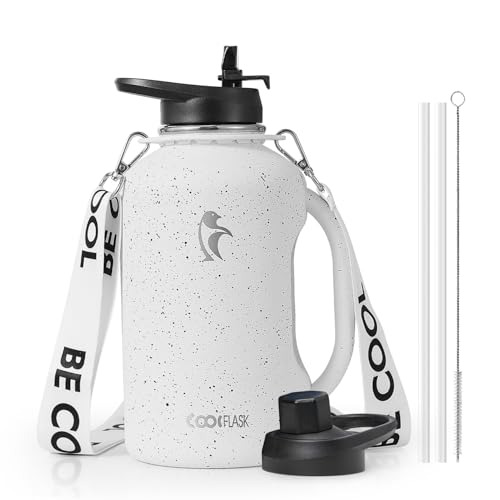 Image of Coolflask 64 oz Water Jug with Handle, Half Gallon Insulated Water Bottle