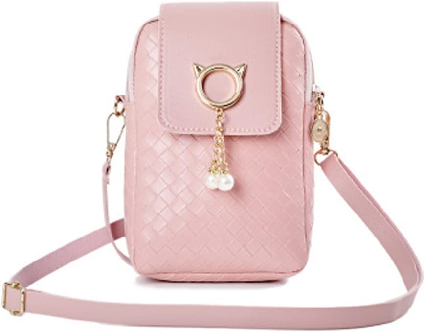 Stroh Umhängetasche Für Frauen - Handytasche Crossbody Mit Langem Gurt Im Bohème Style