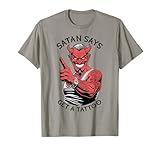 Satan Dit Get A Tattoo Tatoueur de Diable à l'encre drôle T Shirt