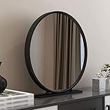 JALAL Accueil Miroir courtoisie Coiffeuse Miroir Maquillage Nordic Golden Round Desktop Bedroom Bureau Dresser Mirror Iron Single SiBeauty Mirror Mirrors