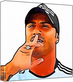 Buy Ricardo Quaresma - Pop Art Print (-; White Background) 50 x 50 x 2 cm Large Square Deep Box Canvas — BookShops.in
