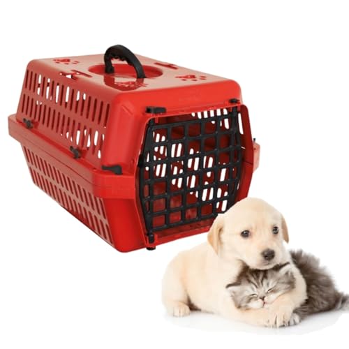 Genérico, Caixa de Transporte Vermelho Pet Animal Pequeno N1 Alvorada
