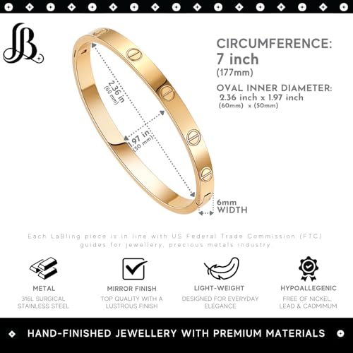 Gold Bracelets for Women | Friendship Love Bangle Bracelets Cubic Zirconia 18K Gold Plated Stainless Steel | Jewelry Gifts2