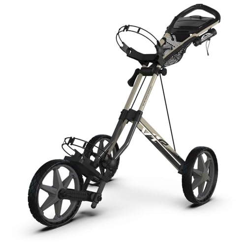 Sun Mountain Golf Speed Cart V1R 3 Wheel Pursh Cart - Steel Fog