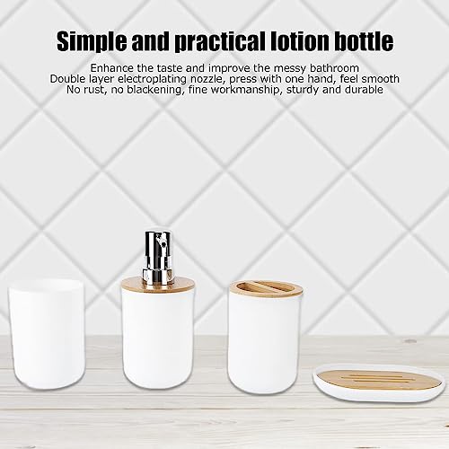 Distributeur de savon et accessoires de bain blancs incassables pour enfants