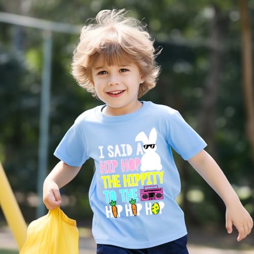 Image of Kids Easter Shirt Chick Short Sleeve Tee Tops for Toddler Girls Boys Easter Outfit Clothes 2-7 Years
