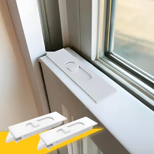 Brixwell Silver Line Snap-in Tilt Latch 85 Series Left Hand, White Finish, Plastic Material, 2-3/8\" Length, 11/16\" Width, 7/16\" Thickness for Tilt Window Repair and Replacement-Pack of 2 - Thumbnail 2
